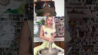 Making a vase pottery potterygirl ceramics short [upl. by Derby]