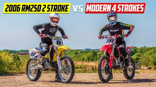 16YearOld 250 Two Stroke vs Modern 4 Strokes [upl. by Esta]