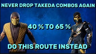 MK1 TAKEDA amp SCORPION COMBOS EASY TO EXECUTE GUARANTEED HIGH DMG mortalkombat1 Bulgariagaming [upl. by Spillar301]