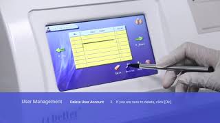 Cobetter CF72 Automatic Integrity Test Instrument  03 User Management [upl. by Aital]