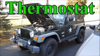 How To Change the Thermostat in a Jeep Wrangler [upl. by Edra]