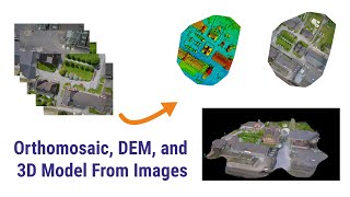 Create Orthomosaic Map 3D Model and DEM from Images with PIX4Dmapper [upl. by Cherilyn]