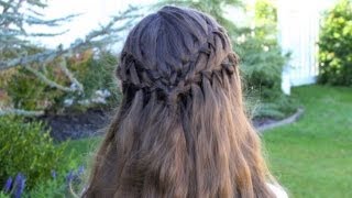 Double Waterfall French Braid  CuteGirlsHairstyles  Disney Style [upl. by Domela366]