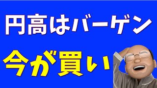 円高はバーゲン、今が買い【SampP500 NASDAQ100】 [upl. by Nyleahs481]