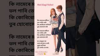 Moi Elagi Nohoi Short Lyrics  song assamesesong Anushka Tarangini [upl. by Lednor]