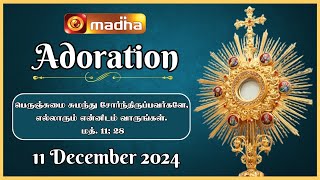 🔴 LIVE 11 December 2024  Adoration 1100 AM  Madha TV [upl. by Andres]