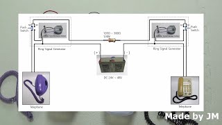 Telephone intercom system Mutual ringing available [upl. by Wiley304]