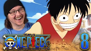 ONE PIECE EPISODE 8 REACTION  Anime Reaction  Sub [upl. by Notlaw]