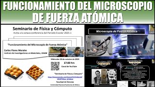 Funcionamiento d Microscopio de Fuerza Atómica Carlos Flores Morales Seminario de Física y Cómputo [upl. by Eudo]