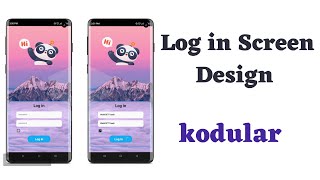 Log in Screen Design in kodular  Kodular app design [upl. by Oregolac]