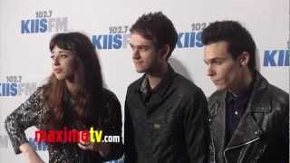 ZEDD Anton Zaslavski and Foxes at KIISFMs Jingle Ball 2012 Arrivals [upl. by Acinhoj]