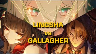 E0S0 Linghsa vs E6S0 Gallagher SAME GEAR Firefly Team Showcase x Kafka  Star Rail Creator Server [upl. by Isidro265]