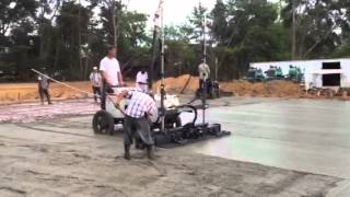 Somero S840 Laser Screed  TL Renfroe and Sons [upl. by Harriott]