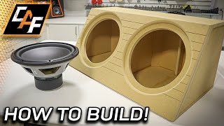 How to build  Wedge Subwoofer Box Enclosure SIMPLE amp LOUD [upl. by Balfour]