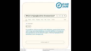 Hypoglycemia Unawareness Stay Proactive for Diabetes Safety [upl. by Ruiz]