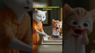 GATITO ESTÁ ENFERMO Y NADIE LO AYUDA💔 cat short viral shortviral gato historia gatito perro [upl. by Sanger]