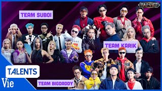 So tài FULL đội hình team Suboi  Karik  BigDaddy tại vòng đối đầu Rap Việt 2024 [upl. by Crandall283]