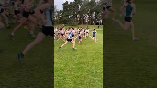 Lindsays Short Course XC Senior Women Race Start [upl. by Aikehs418]