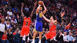 Klay Thompson NBA Record 14 Threes 52 Points vs Bulls 201819 NBA Season [upl. by Orihakat]