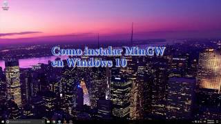 Como instalar MinGw gcc  Windows 10 [upl. by Olegnalehcim212]