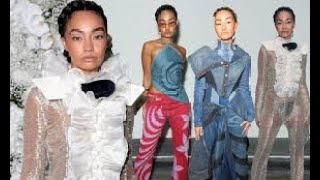 LeighAnne Pinnock serves up four stylish looks in one day as she rocks denim and quirky mesh [upl. by Sou]