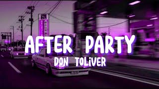 Don Toliver  After Party Lyrics [upl. by Mandler]