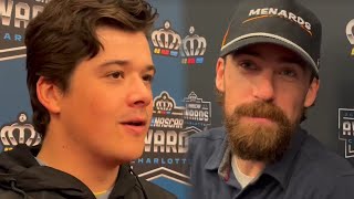 Ryan Blaney Talks About Getting Married in the Offseason Harrison Burton Reflects on Daytona Win [upl. by Aikam969]