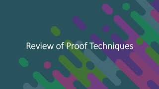 Review of Proof Techniques [upl. by Anafetse]