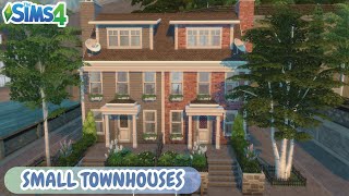 Building Family Townhouses  Sims 4 Speed Build [upl. by Arnon350]