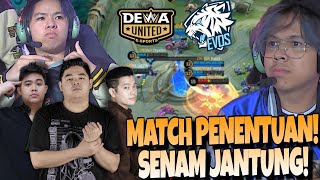 MATCH PENENTUAN PALING MENEGANGKAN  SENAM JANTUNG  EVOS VS DEWA MATCH 3  MPL S13 [upl. by Innek56]