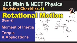 Rotational Motion Part1  Revision Checklist 11 for JEE Main amp NEET Physics [upl. by Ardnohs]