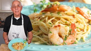 Spaghetti Shrimp Scampi Recipe [upl. by Baldridge659]