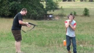 10 Gauge Shotgun VS 12 Year Old Boy [upl. by Allenrad]