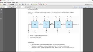 FULL ADDER 4BITS in VHDL [upl. by Atined]