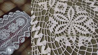 Toalha de mesa em crochê bem detalhado crochet crochearte [upl. by Nylak924]