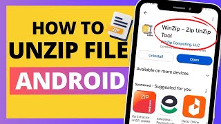 How To Unzip a File On Android  Verified Guide [upl. by Adnorhs630]