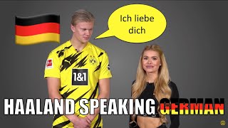 Haaland speaking german compilation [upl. by Eanrahs]