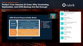 Protect Your Amazon S3 Data Why Versioning Replication and AWS Backup Are Not Enough [upl. by Egdamlat]