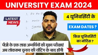 RAJASTHAN UNIVERSITY PG EXAM 2024  MSGU PG EXAM DATE  JNVU EXAM  KOTA UNIVERSITY EXAM DATE 2024 [upl. by Vasquez]