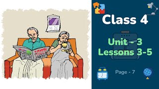 Class 4 English  Unit 3  Lessons 35  Family [upl. by Aerdnat157]