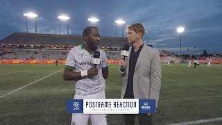 POSTGAME REACTION Bradley Kamdem after Cavalry FC qualified for the CPL Final 🗣️ [upl. by Midge]