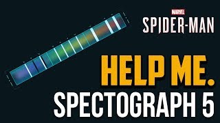 Spiderman PS4  Spectrograph 5 Puzzle Solution Material Candidate Test C06 [upl. by Ailuig]