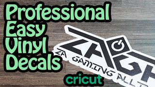 How to Easily Make Professional Vinyl Decals  Cricut Tutorial [upl. by Alic]