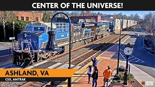 Ashland Virginia USA  LIVE RAILCAM  Virtual Railfan [upl. by Cate305]