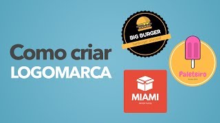 Como Criar Uma LogomarcaLogotipo Gratuitamente Rápido e Criativo Canva [upl. by Egiarc]