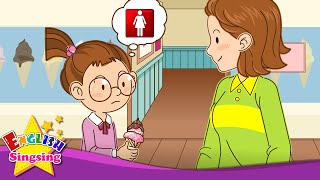 Where Wheres the restroom I dont know Asking the way  Easy Dialogue  English for kids [upl. by Yelram296]