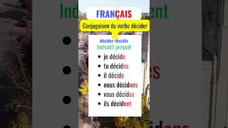 Conjugaison du verbe décider au présent de lindicatif frances français aprendafrances language [upl. by Hackett]