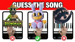 Guess the SONG 🎹 Piano Tutorial 🎪The Amazing Digital Circus😺Poppy Playtime😺Pedro😺Zoonomaly [upl. by Anagnos]