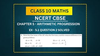 Class 10 Math  CBSE NCERT Solutions  AP  Ex 51 Q 2 solved step by step [upl. by Noirda]