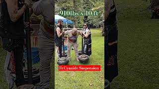 910lb Yoke Walk pr strongmantraining strongman yokewalk [upl. by Shaver]